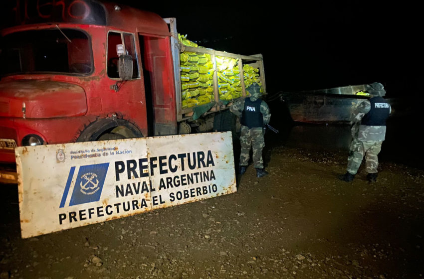  El Soberbio: Secuestraron cerca de 10 toneladas de soja que iban a ser exportadas de manera ilegal